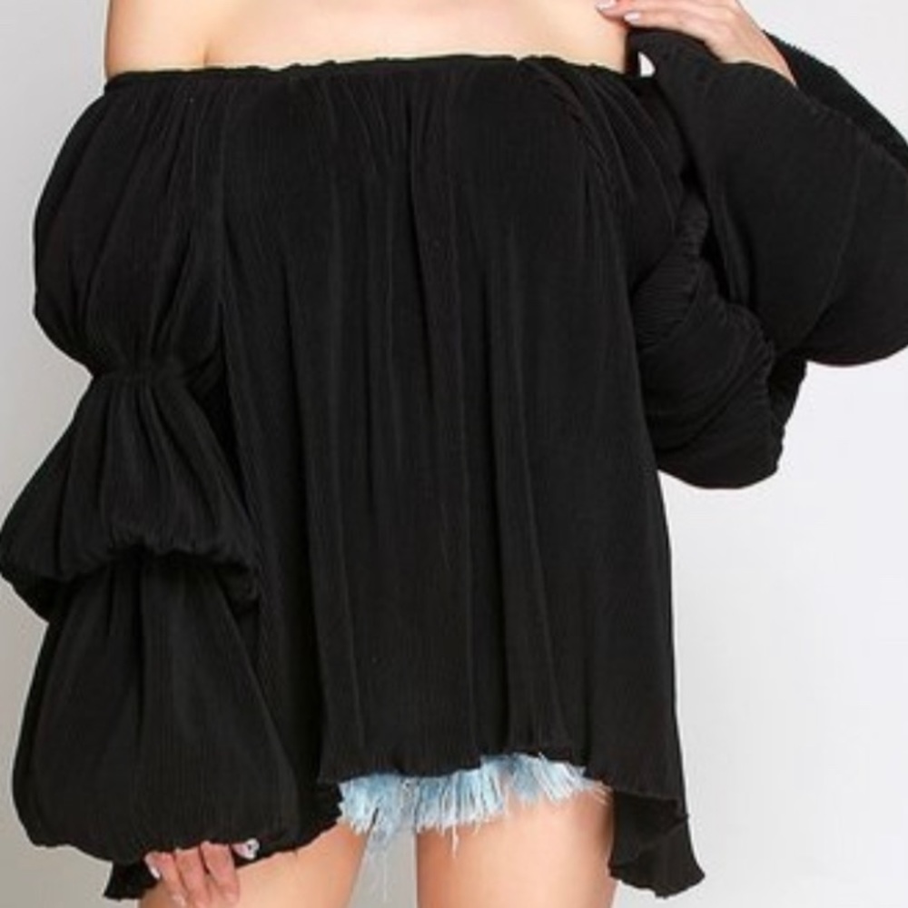 (Pack of 4 Wholesale) New Off the Shoulder Blouses
